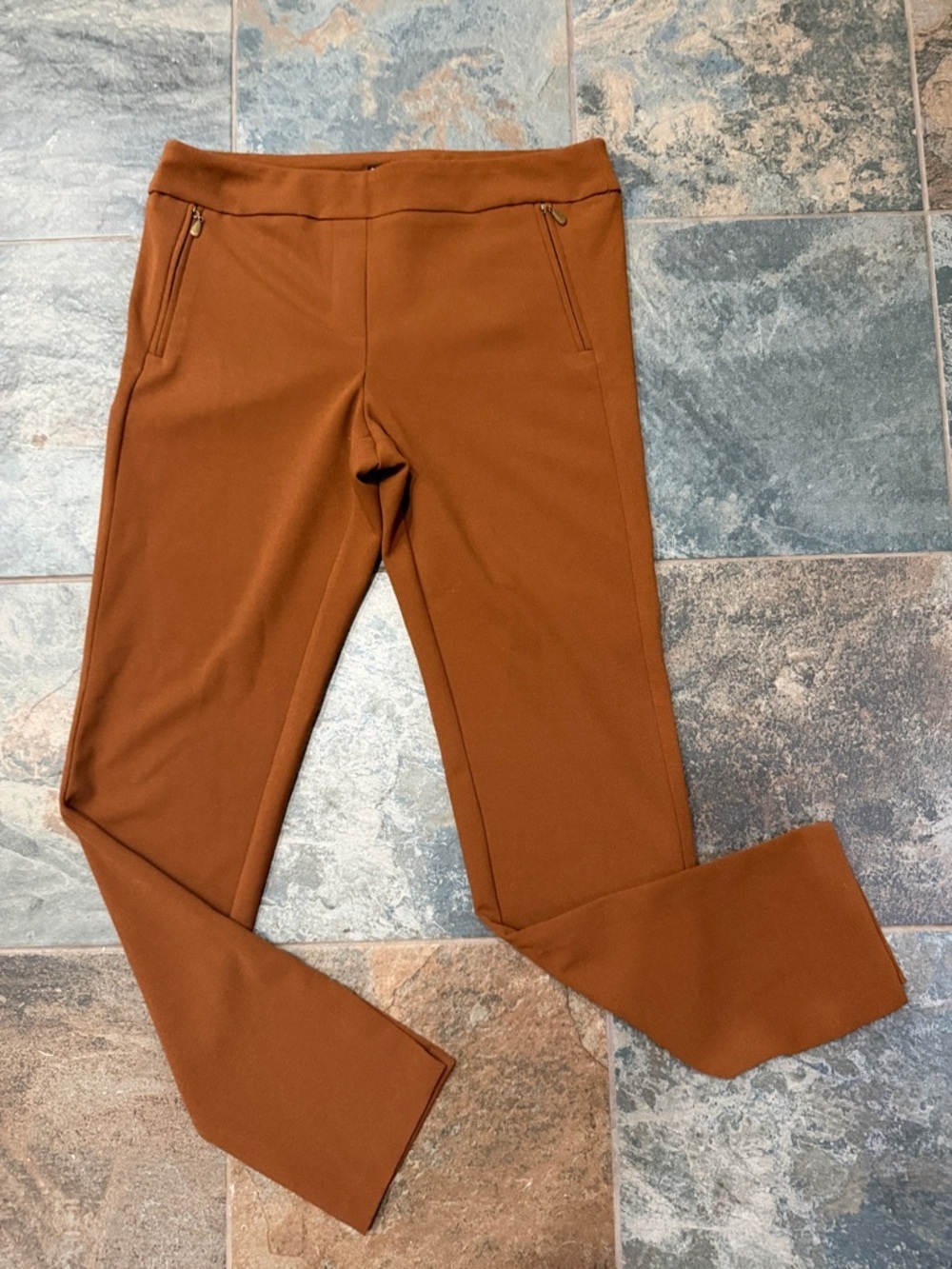 Soho Rust Brown Ponte Stretch Pants